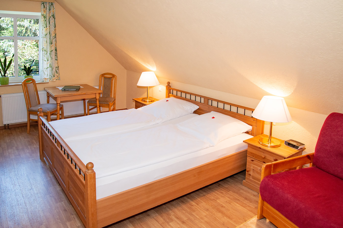 Apartment Morgensonne im Gasthaus Erlkönig Burg, Foto: Peter Becker